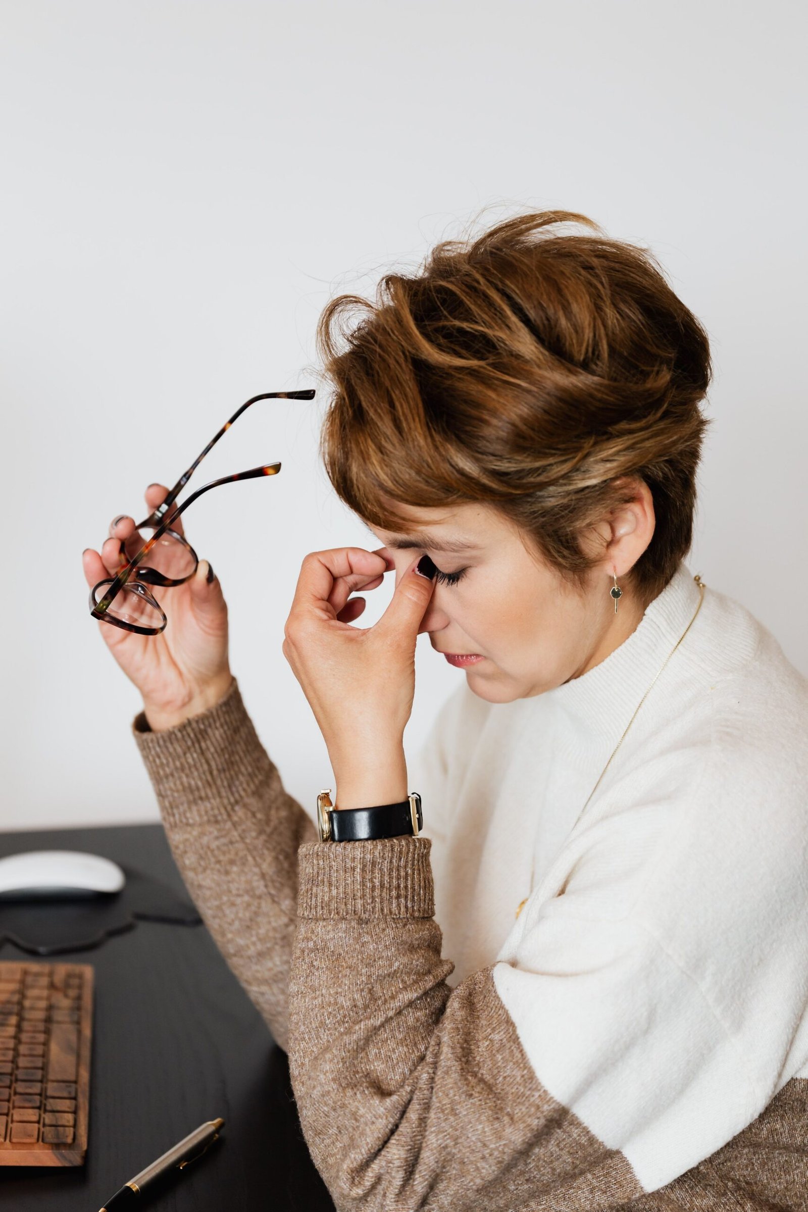 Frustrated professional woman